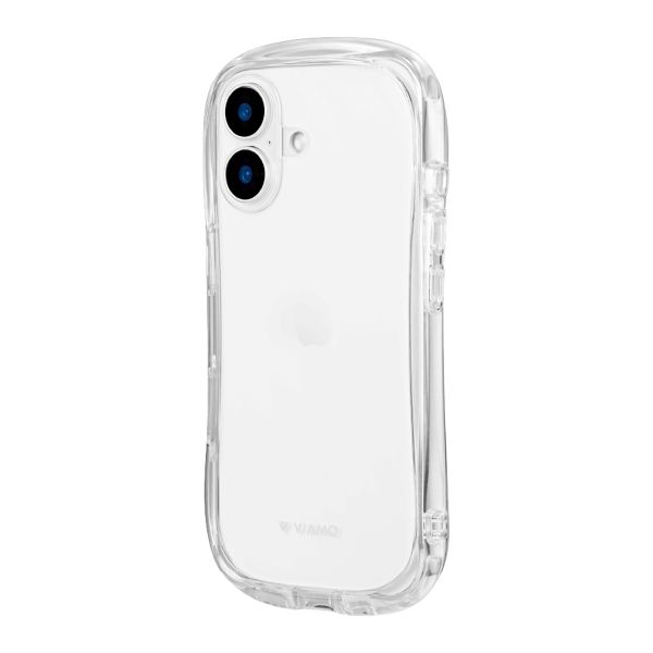 iPhone 16 耐傷・耐衝撃ハイブリッドケース 「ViAMO crystal」 クリア