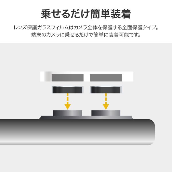 iPhone 16 Pro/iPhone 16 Pro Max レンズ保護ガラスフィルム 「GLASS PREMIUM FILM」 全面保護 ゴリラガラス 超高透過 約98%