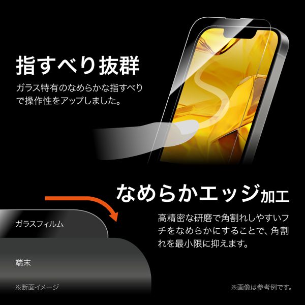 iPhone 16e/iPhone 14/iPhone 13 ガラスフィルム「GLASS PREMIUM FILM Lite」 超透明