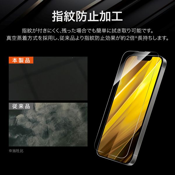iPhone 16e/iPhone 14/iPhone 13 ガラスフィルム「GLASS PREMIUM FILM」 超透明