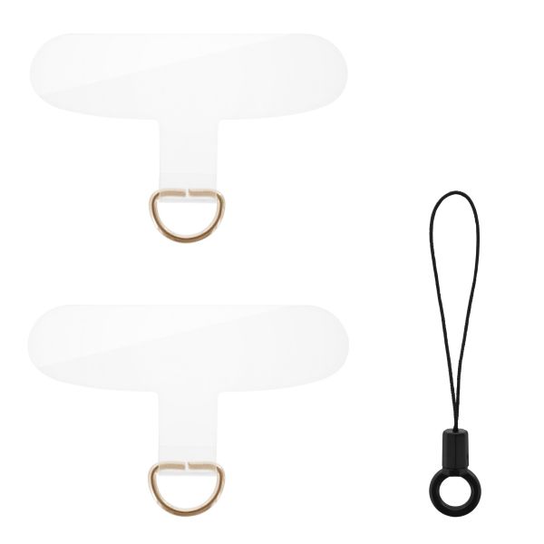 スマートフォン（汎用） 「STRAP SHEET」 挟み込みシート2枚セット クリア/ゴールド