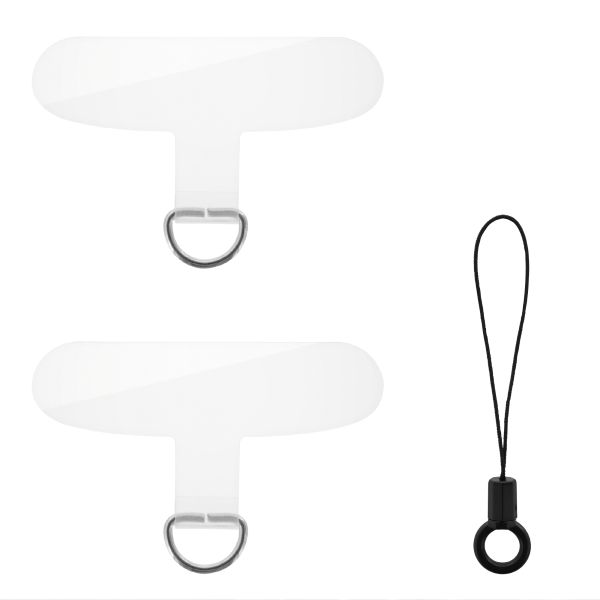 スマートフォン（汎用） 「STRAP SHEET」 挟み込みシート2枚セット クリア/シルバー