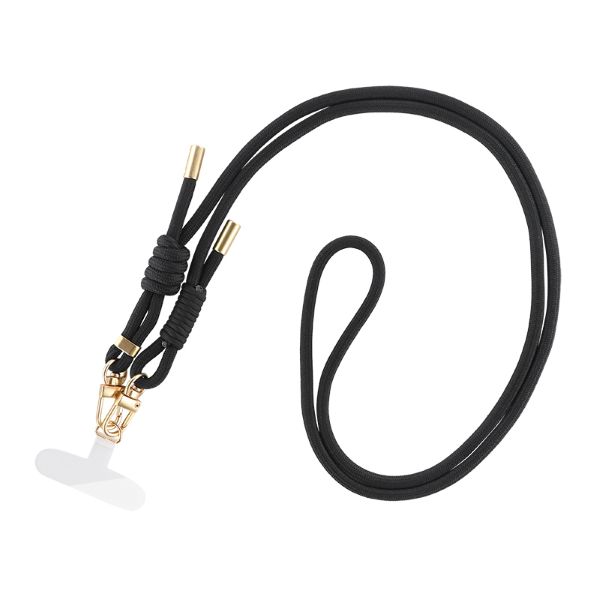 スマートフォン（汎用） ショルダーストラップ 「SHOULTY MULTI STRAP」Wフックベーシックタイプ ブラック