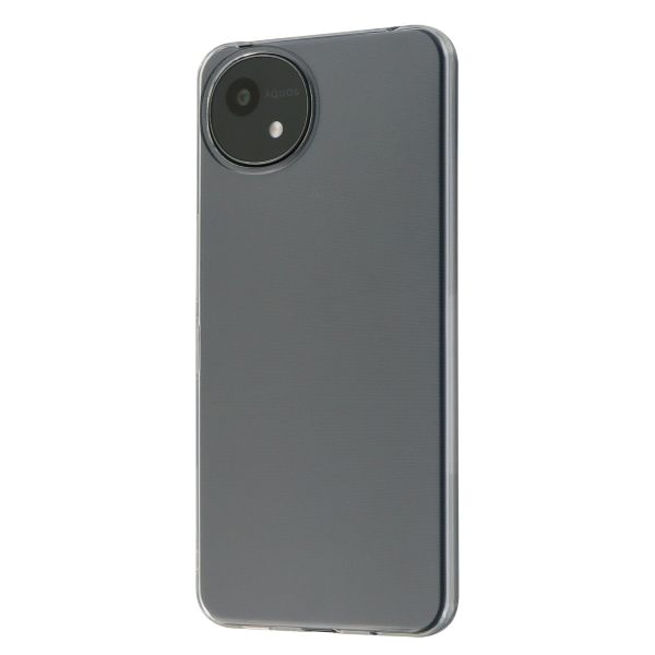AQUOS wish5 ストラップホール付き TPUケース クリア 【エコPKG】
