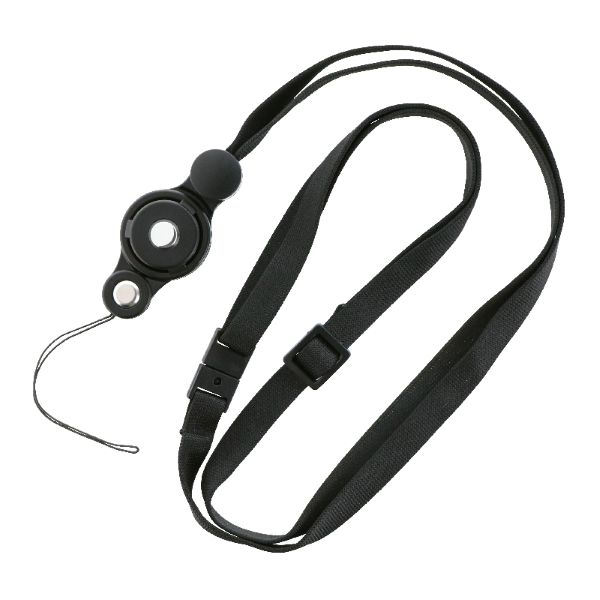 クリップ付きバンジーストラップ ブラック 【簡易包装】