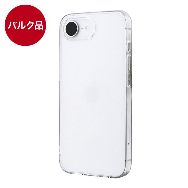 iPhone 17e/iPhone 16e ストラップホール付き TPUケース クリア 【バルク品】