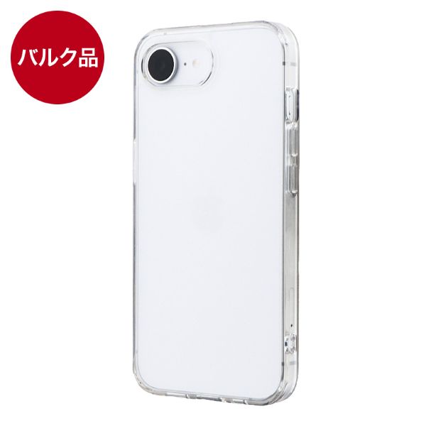iPhone 17e/iPhone 16e 耐衝撃ハイブリッドケース クリア 【バルク品】