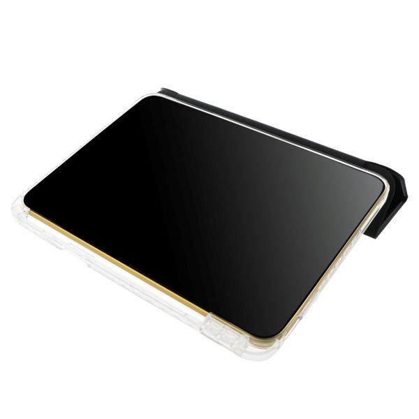 iPad 11inch (A16)/iPad 10.9inch (第10世代) 背面クリアフラップケース ブラック 【エコPKG】