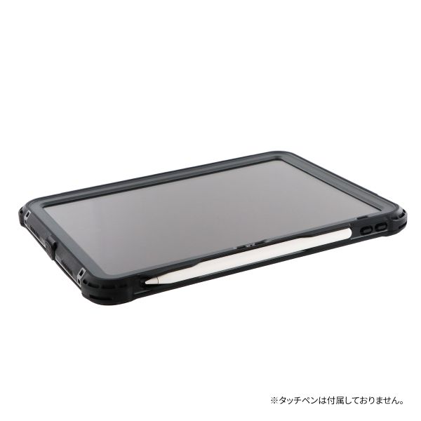 iPad 11インチ (A16)/iPad 10.9インチ (第10世代) 防水・防塵・耐衝撃ケース「SLIM DIVER(スリムダイバー)」 ブラック【エコPKG】