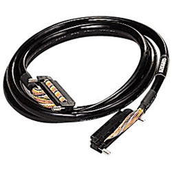 コネクタ端子台変換ユニット用ケーブル(マイナスコモンタイプ/ソースタイプ用)1m