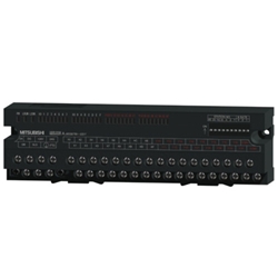 CC-Link小形タイプリモートI/Oユニット(DCプラスコモン入力16点/トランジスタシンクタイプ出力16点/端子台)応答時間1.5ms