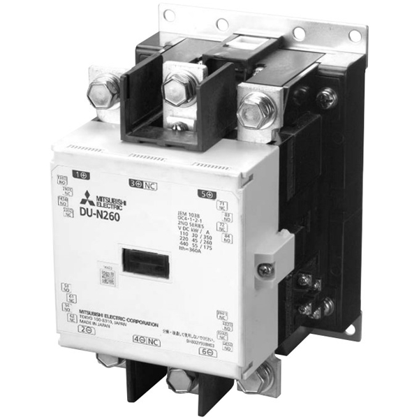 三菱マルチメーター・TD 直流用電磁接触器 DU-N260 操作電圧AC200V