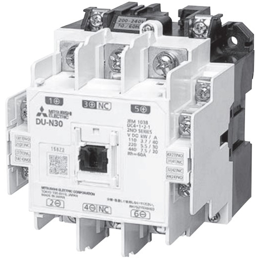 三菱マルチメーター・TD 直流用電磁接触器 DU-N30 操作電圧AC100V