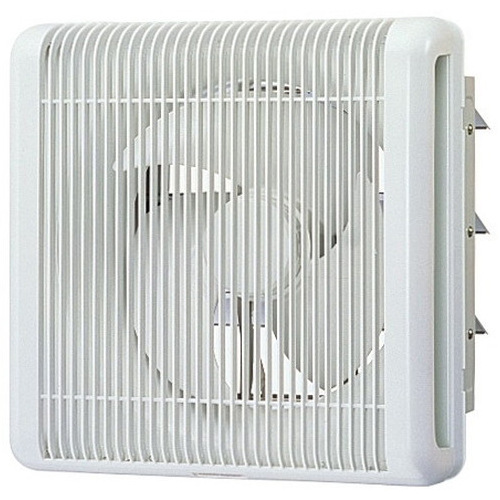 業務用有圧換気扇 風圧シャッター付 羽根径25cm 排気専用 単相100V プール 浴室（防湿形・格子タイプ）