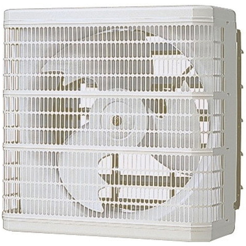 業務用有圧換気扇 電動シャッター付 羽根径35cm 排気専用 単相100V 体育館 大型店舗（メッシュタイプ）