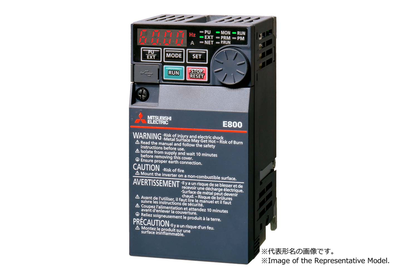 最小クラスの高性能インバータ FREQROL-E800シリーズ 単相100V