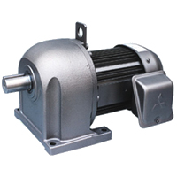 三菱ギヤードモータ ギヤードモータ平行軸(中荷重用) 脚取付形 ブレーキ付 0.4KW 200V 1/10