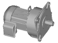 三菱ギヤードモータ ギヤードモータ 平行軸(中荷重用) フランジ形 5.5KW 200V 1/40