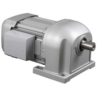 三菱ギヤードモータ ギヤードモータ平行軸三相(均一荷重用) 脚取付形 ブレーキ付 0.4KW 200V 1/100