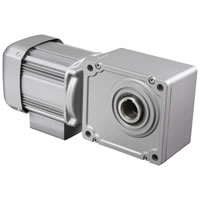 三菱ギヤードモータ ギヤードモータ直交軸三相(中荷重用) フランジ形 中空軸 0.2KW 1/10