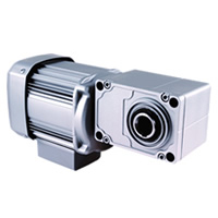 三菱ギヤードモータ ギヤードモータ直交軸三相(均一荷重用) フランジ形フェースマウント共用 ブレーキ付中空軸 0.1KW 1/40