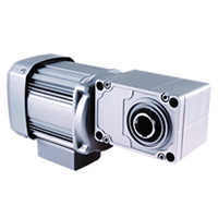 三菱ギヤードモータ ギヤードモータ直交軸三相(均一荷重用) フランジ形フェースマウント共用 中空軸 0.1KW 1/50