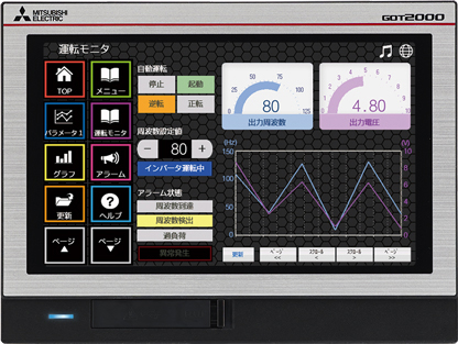 表示器(GOT) GT25モデル 7型ワイド（DC電源） シルバー