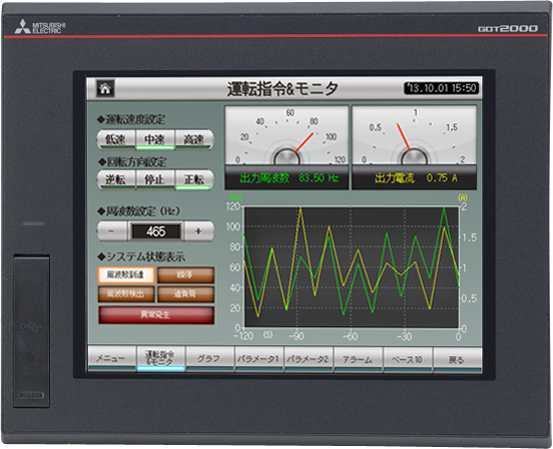 表示器(GOT) GT27モデル 8.4型（DC電源） [800×600]