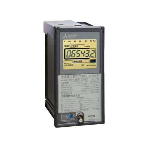 電力管理機器 電子式普通電力量計 単相2線式 埋込取付背面接続 定格電圧:100V 定格電流:5A 50/60Hz共用