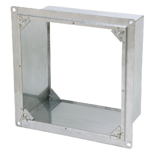 有圧換気扇システム部材 薄壁取付枠 ステンレス製 業務用有圧換気扇用 標準タイプウェザーカバー用