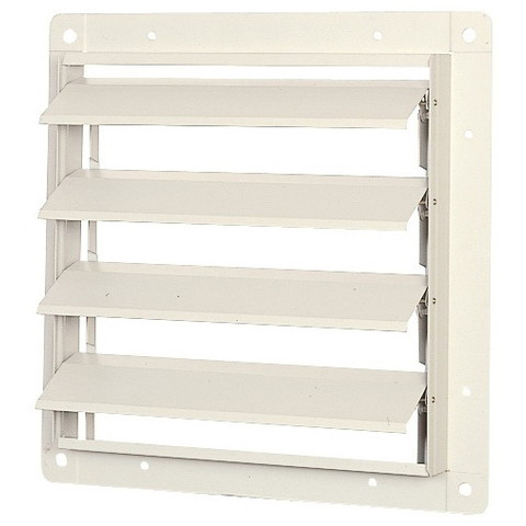 有圧換気扇システム部材 風圧シャッター 鋼板製 羽根径25cm有圧換気扇用