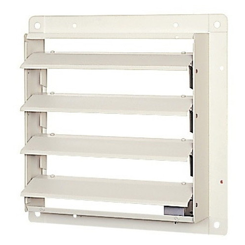 有圧換気扇システム部材 電動式シャッター 鋼板製 羽根径60cm 単相200V品有圧換気扇用