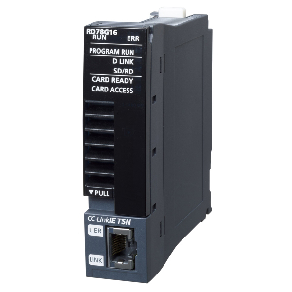 iQ-Rシーケンサ モーションユニット 最大制御軸数:16軸 最小演算周期:62.5μs CC-Link IE TSN接続