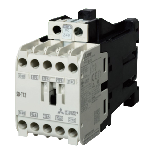 三菱電磁開閉器 非可逆式電磁接触器 SD-T12BC 操作コイルDC100V 配線合理化端子付(BC)