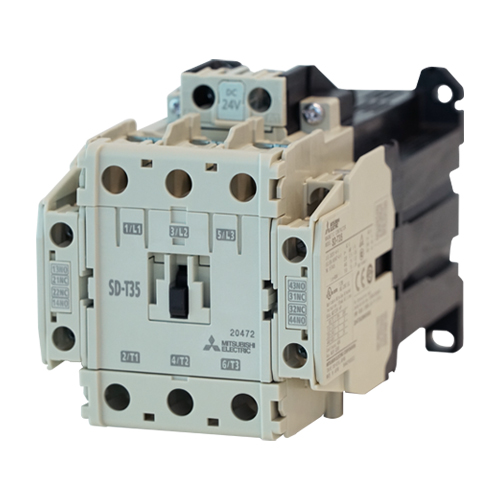 三菱電磁開閉器 非可逆式電磁接触器 SD-T35BC 操作コイルDC24V 配線合理化端子付(BC)