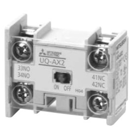 三菱電磁開閉器 オプションユニット 用途別電磁接触器 高感度コンタクタ用補助接点ユニット UQ-AX2