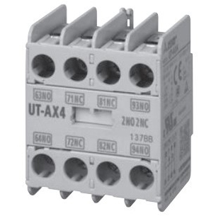 三菱電磁開閉器 オプションユニット 追加補助接点ユニット UT-AX4 2A2B