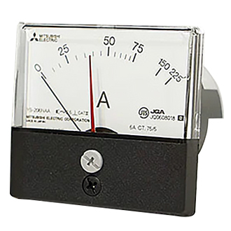 三菱指示電気計器 機械式指示計器 交流電流計(不平等目盛) 角形計器 YS-206NAA B 0-10-30A DRCT