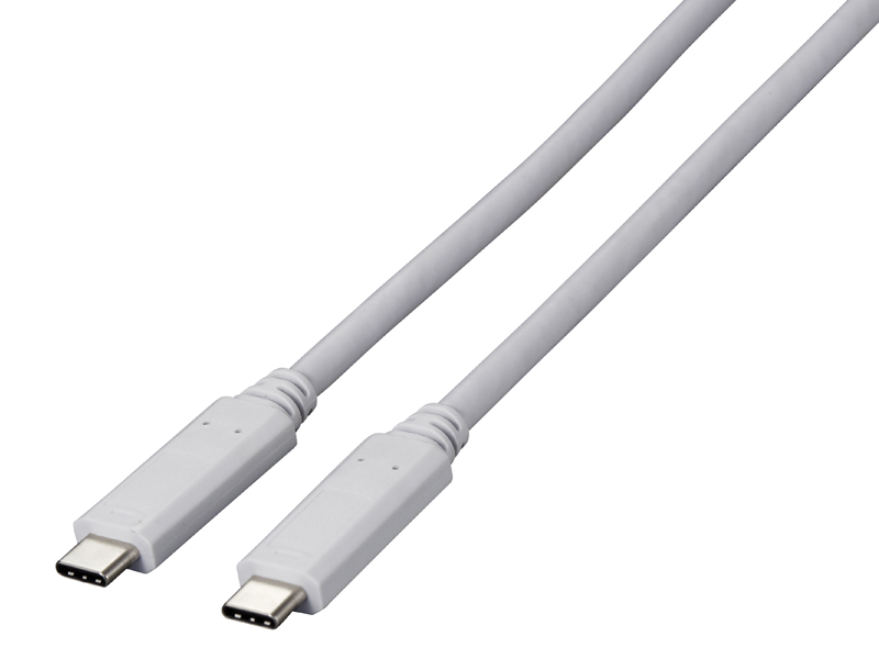 USB Type-C モニターケーブル（1m） ホワイト
