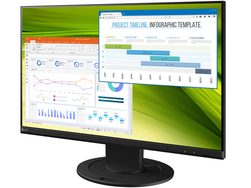 液晶ディスプレイ 22.5型/1920×1200/HDMI、DisplayPort/ブラック/スピーカー：あり