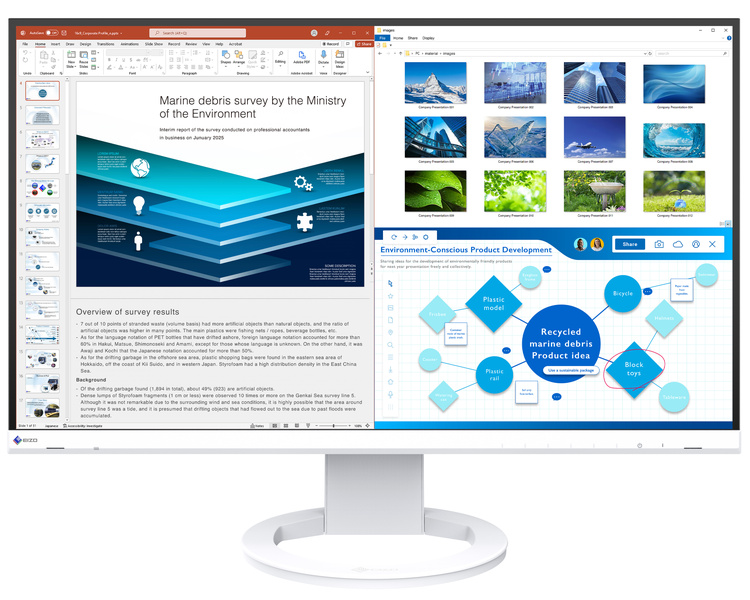 液晶ディスプレイ 27型/2560×1440/HDMI、DisplayPort、USB Type-C/ホワイト/スピーカー：あり