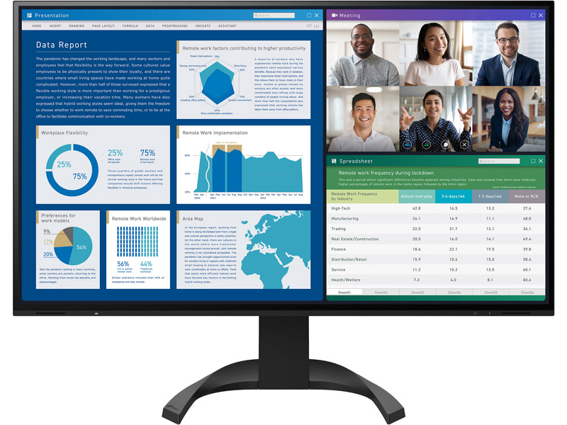 液晶ディスプレイ 31.5型/3840×2160/HDMI×2、DisplayPort、USB Type-C/ブラック/スピーカー：あり