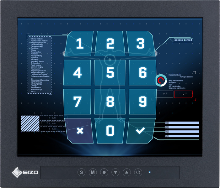 26cm（10.4）型タッチパネル装着カラー液晶モニター DuraVision FDX1004T-F ブラック