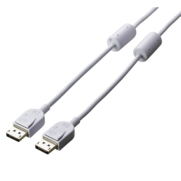 DisplayPortモニターケーブル（1m） ホワイト