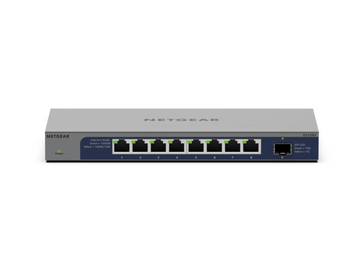 ギガビット8ポート 10G SFP+ 1スロット アンマネージスイッチ