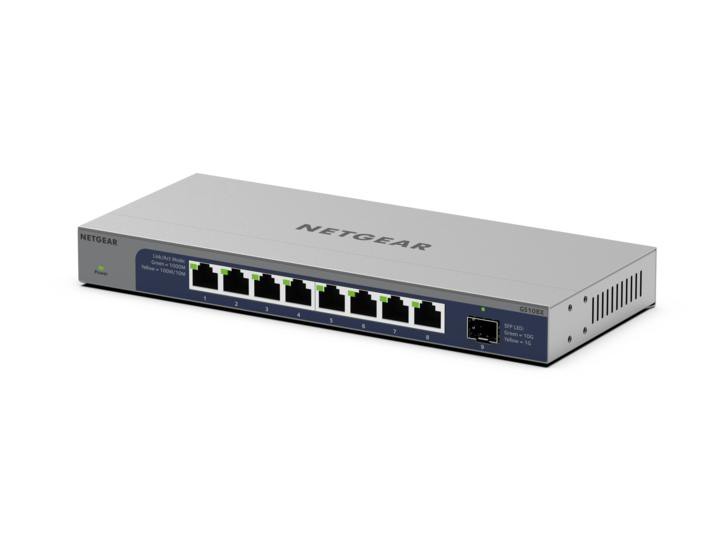 ギガビット8ポート 10G SFP+ 1スロット アンマネージスイッチ