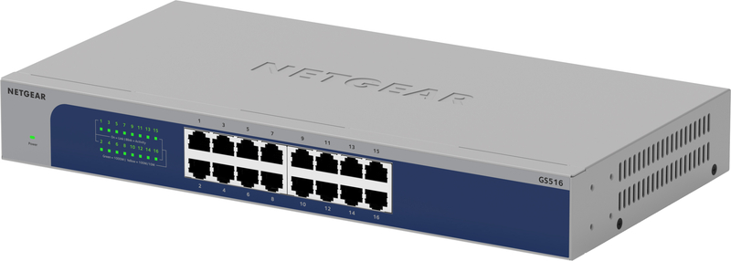 GS516 ギガ16ポート アンマネージ・スイッチ