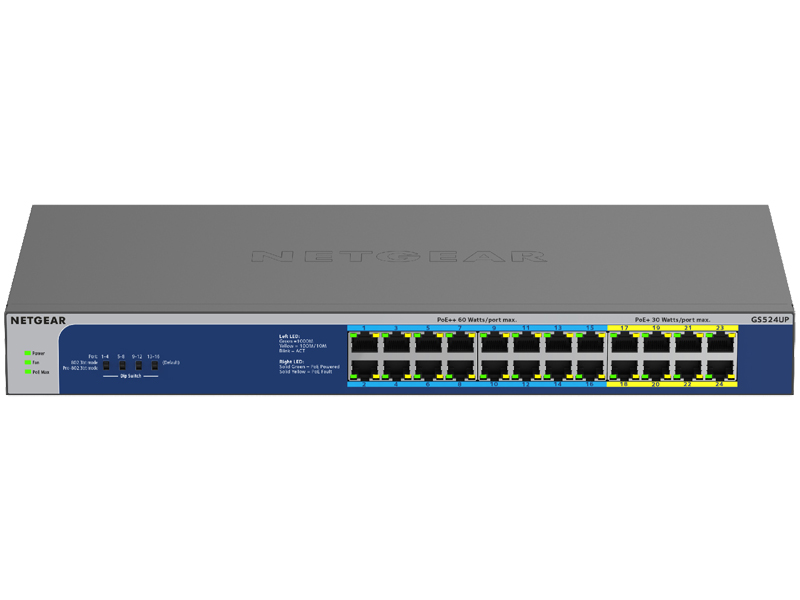 Ultra60 PoE+対応(480W)ギガビット24ポート アンマネージスイッチ