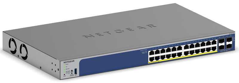GS728TXPv3 ギガ24ポート SFP+x4 アップリンク PoE+対応スマートクラウドスイッチ