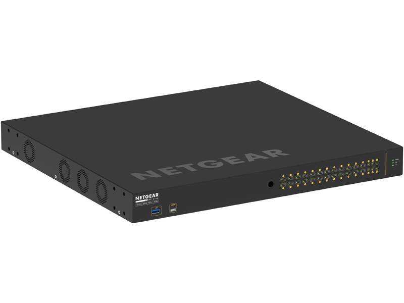 ProAV向けUltra90 PoE++対応(1440W) 1Gポート×26 SFPスロット×4 フルマネージスイッチ